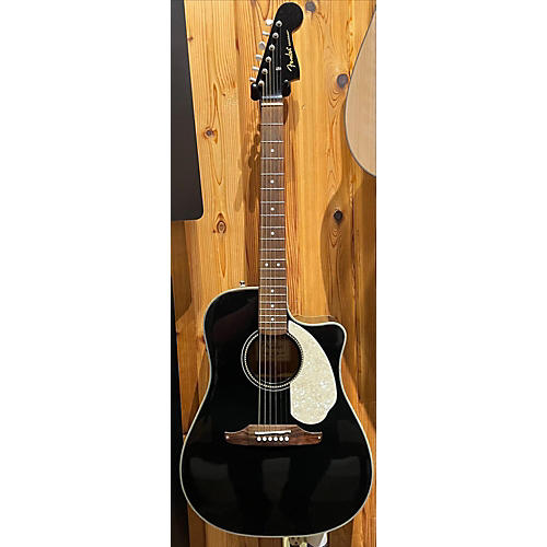 Fender Used Fender Sonoran SCE Black Acoustic Electric Guitar Black