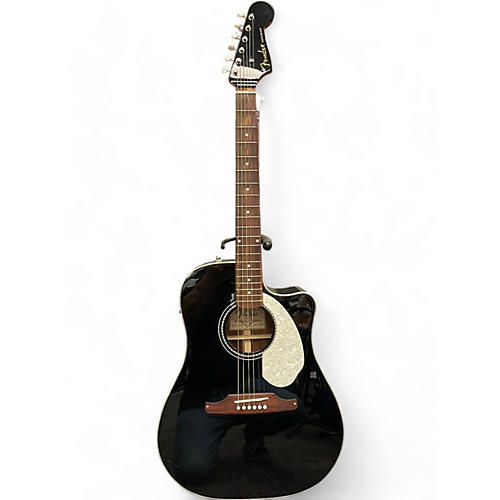 Fender Used Fender Sonoran SCE Black Acoustic Electric Guitar Black