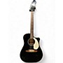 Used Fender Sonoran SCE Black Acoustic Electric Guitar Black