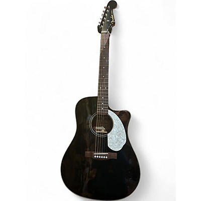 Used Fender Sonoran SCE Black Acoustic Electric Guitar