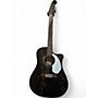 Used Fender Sonoran SCE Black Acoustic Electric Guitar Black