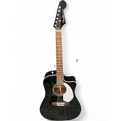 Used Fender Sonoran SCE Black Acoustic Electric Guitar