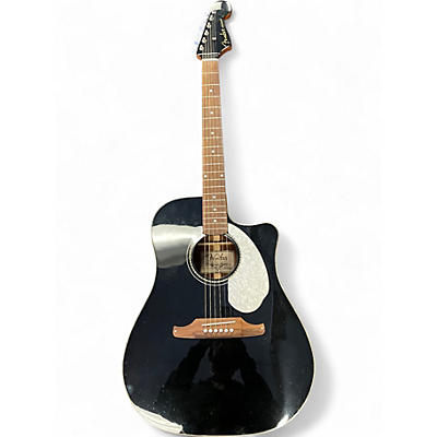 Used Fender Sonoran SCE Black Acoustic Electric Guitar