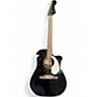 Used Fender Sonoran SCE Black Acoustic Electric Guitar Black