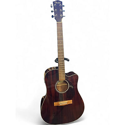 Used Fender Sonoran SCE Black Acoustic Electric Guitar
