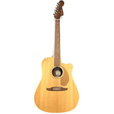 Fender Used Fender Sonoran SCE California Custom Dreadnought Natural Acoustic Electric Guitar