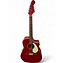 Used Fender Sonoran SCE Candy Apple Red Acoustic Electric Guitar Candy Apple Red