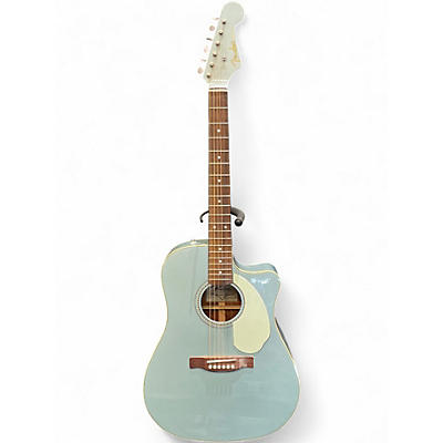 Used Fender Sonoran SCE Lake Placid Blue Acoustic Electric Guitar