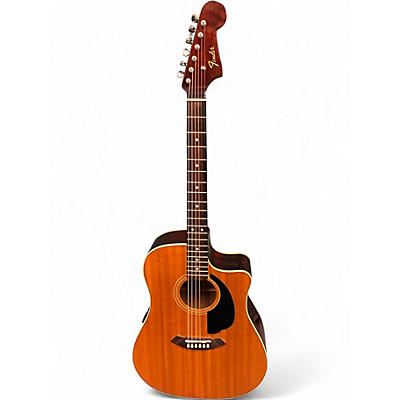 Used Fender Sonoran SCE Natural Acoustic Electric Guitar