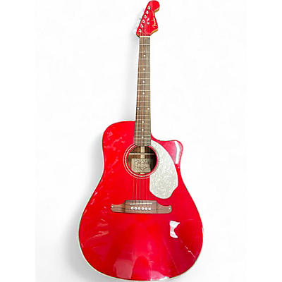 Used Fender Sonoran SCE RED Acoustic Electric Guitar