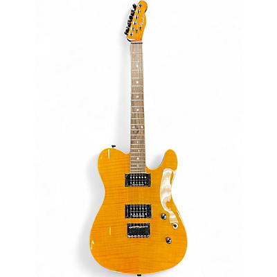 Used Fender Special Edition Custom Telecaster FMT HH Amber Solid Body Electric Guitar