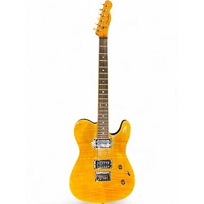 Used Fender Special Edition Custom Telecaster FMT HH Amber Solid Body Electric Guitar