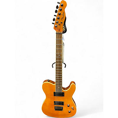 Used Fender Special Edition Custom Telecaster FMT HH Amber Solid Body Electric Guitar