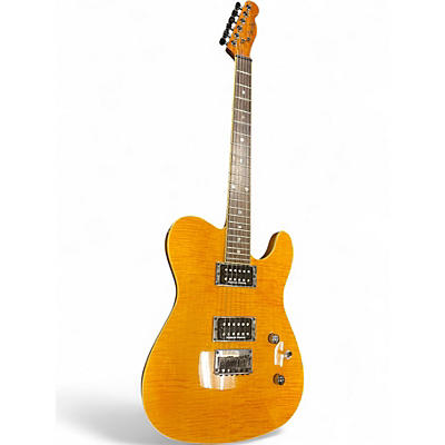 Used Fender Special Edition Custom Telecaster FMT HH Amber Solid Body Electric Guitar