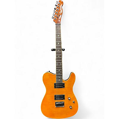 Used Fender Special Edition Custom Telecaster FMT HH Amber Solid Body Electric Guitar