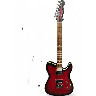 Used Fender Special Edition Custom Telecaster FMT HH Black Cherry Burst Solid Body Electric Guitar