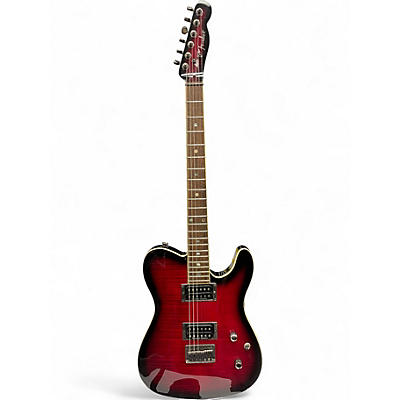 Used Fender Special Edition Custom Telecaster FMT HH Black Cherry Burst Solid Body Electric Guitar