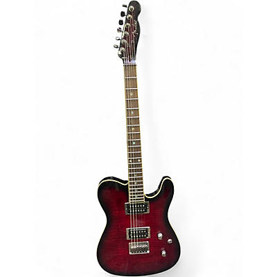 Used Fender Special Edition Custom Telecaster FMT HH Black Cherry Burst Solid Body Electric Guitar