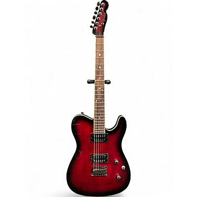 Used Fender Special Edition Custom Telecaster FMT HH Black Cherry Solid Body Electric Guitar