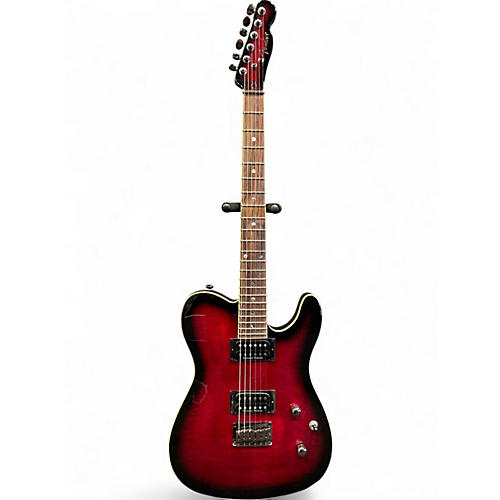 Used Fender Special Edition Custom Telecaster FMT HH Black Cherry Solid Body Electric Guitar Black Cherry