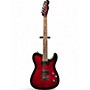 Used Fender Special Edition Custom Telecaster FMT HH Black Cherry Solid Body Electric Guitar Black Cherry