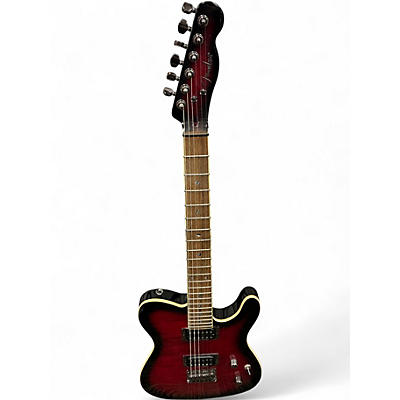Used Fender Special Edition Custom Telecaster FMT HH Black Cherry Solid Body Electric Guitar