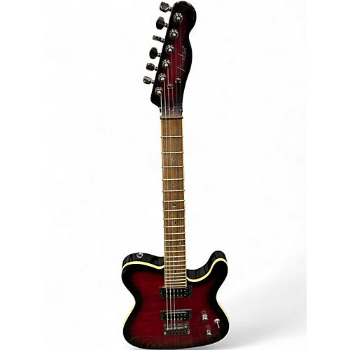 Used Fender Special Edition Custom Telecaster FMT HH Black Cherry Solid Body Electric Guitar Black Cherry