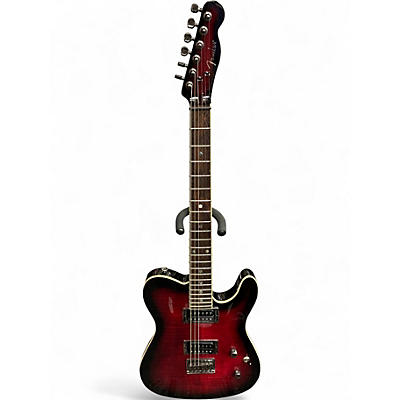 Used Fender Special Edition Custom Telecaster FMT HH Crimson Red Burst Solid Body Electric Guitar