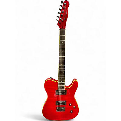 Used Fender Special Edition Custom Telecaster FMT HH Crimson Red Trans Solid Body Electric Guitar