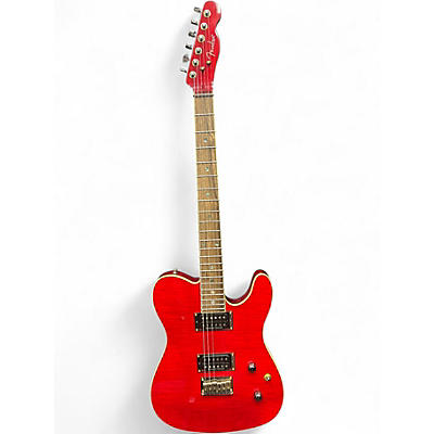 Used Fender Special Edition Custom Telecaster FMT HH Crimson Red Transparent Solid Body Electric Guitar