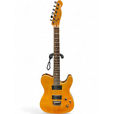 Used Fender Special Edition Custom Telecaster FMT HH Trans Amber Solid Body Electric Guitar