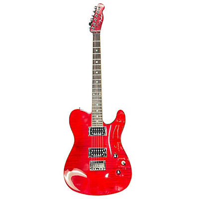 Fender Used Fender Special Edition Custom Telecaster FMT HH Transparent Crimson Solid Body Electric Guitar