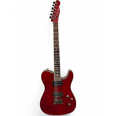 Used Fender Special Edition Custom Telecaster FMT HH Transparent Crimson Solid Body Electric Guitar
