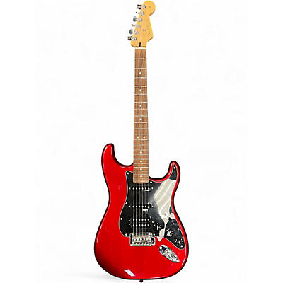 Used Fender Special Edition Player Stratocaster HSS Candy Red Burst Solid Body Electric Guitar