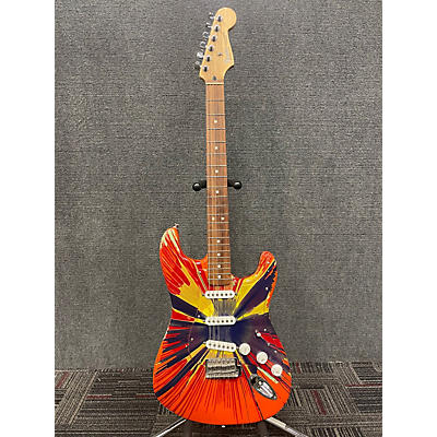 Fender Used Fender Special Edition Splatter Stratocaster Multi-color Solid Body Electric Guitar