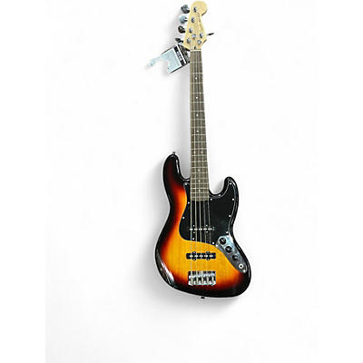 Used Fender Squier Affinity Jazz Bass 5 String Natural Sunburst Electric Bass Guitar