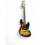 Used Fender Squier Affinity Jazz Bass 5 String Natural Sunburst Electric Bass Guitar Natural Sunburst