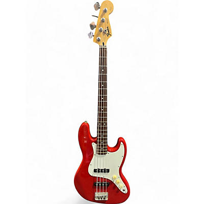 Fender Used Fender Squier Series Jazz Bass Red Electric Bass Guitar