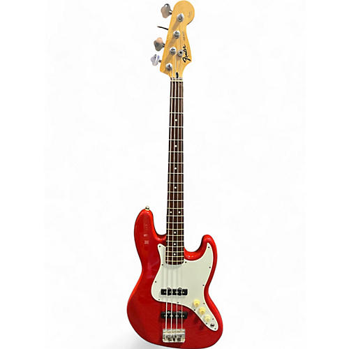 Fender Used Fender Squier Series Jazz Bass Red Electric Bass Guitar Red