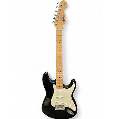 Used Fender Squire Series Strat Black Solid Body Electric Guitar