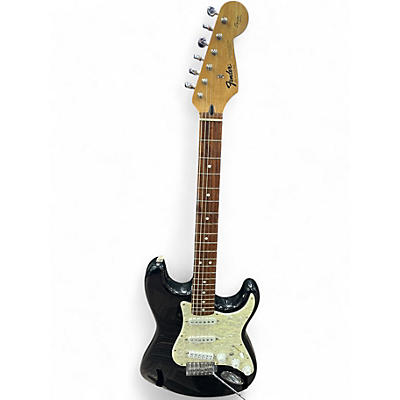 Used Fender Squire series stratocaster Black Solid Body Electric Guitar