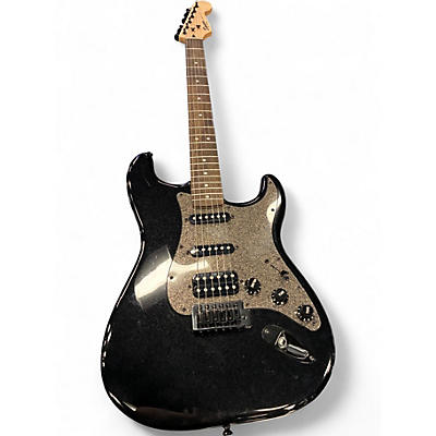 Used Fender Standard FSR Stratocaster Metallic Black Solid Body Electric Guitar