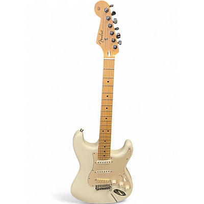 Used Fender Standard FSR Stratocaster Olympic White Solid Body Electric Guitar