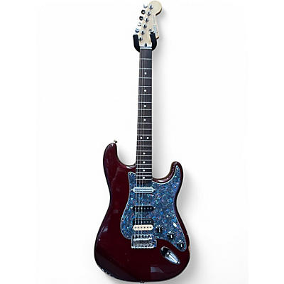 Used Fender Standard Fat stratocaster Burgundy Solid Body Electric Guitar