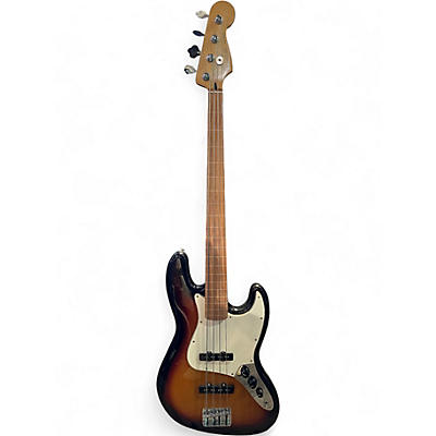 Used Fender Standard Fretless Jazz Bass 3 Color Sunburst Electric Bass Guitar