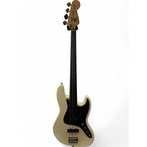 Fender Used Fender Standard Fretless Jazz Bass Antique White Electric Bass Guitar Antique White