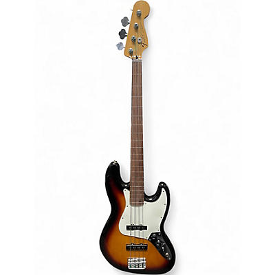 Used Fender Standard Fretless Jazz Bass Brown Sunburst Electric Bass Guitar