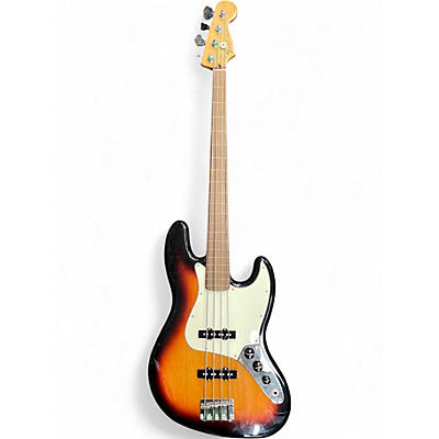 Used Fender Standard Fretless Jazz Bass Sunburst Electric Bass Guitar