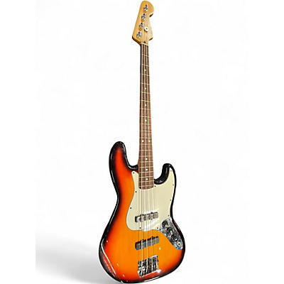Used Fender Standard Jazz Bass 2 Color Sunburst Electric Bass Guitar