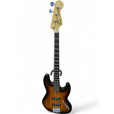 Used Fender Standard Jazz Bass 2 Tone Sunburst Electric Bass Guitar